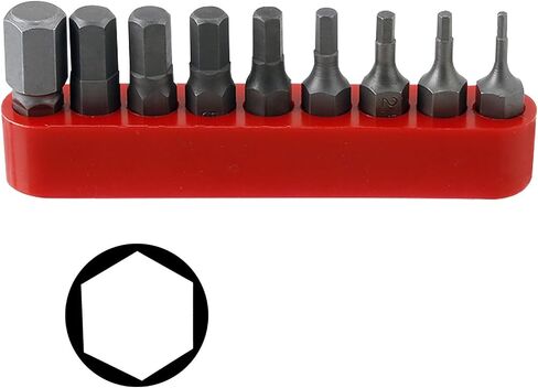 9-Piece Metric Hex Driver Bit Set 1.5-8mm - Taiwan By ProTools in Saudi Arabia