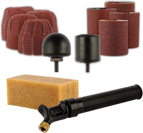 King Arthur’s Tools Patented Guinevere Basic Sanding Kit - for Woodworking, Shaping and Finishing - Compatible with 0-3/8" Chuck Rotary Tools #11360 in Saudi Arabia
