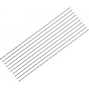uxcell 10 Pcs 1.6mm Mini Micro Twist Drill Bits, High-Speed Steel Straight Shank Extra Long Drill Bit 100mm for Aluminum Alloy