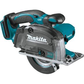 Makita XSC03T 18V LXT Lithium-Ion Cordless 5-3/8" Metal Cutting Saw Kit, with Electric Brake and Chip Collector (5.0Ah)