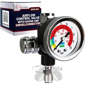 منظم ضغط الهواء AR-07، 1/4 NPT، مع مقياس وموصل دوار للتحكم الأمثل في تدفق الهواء in Kuwait
