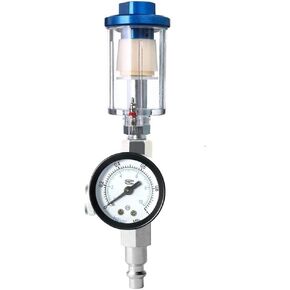 صمام منظم ضغط الهواء 1/4 بوصة مع مقياس الضغط وفلتر مصيدة المياه، منظم ضغط الماء بفاصل الزيت، منظم ضاغط الهواء لمسدس طلاء رذاذ الهواء in Kuwait