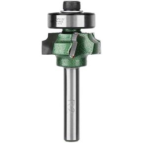 FTVOGUE Trimmer Router Bit R1/R2/R3 Woodworking Milling Cutter 4 Teeth Trimming Cutter for Woodworking Engraving Machine(1/4 * R2) in Kuwait