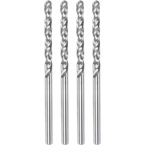 HARFINGTON 4pcs Solid Carbide Drill Bits 1.75mm C3/K10 Tungsten Carbide Precision Mini Micro Straight Shank Twist Drill Bit for Stainless Steel Metal Plastic Wood