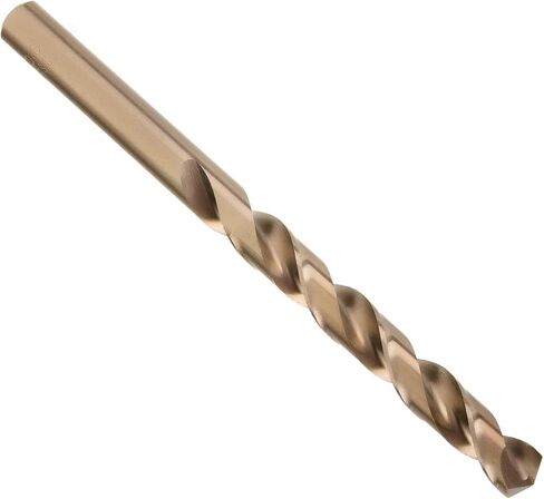 Auniwaig 10 مم HSS ساق مستقيمة كوبالت تويست مثقاب - طول Jobber ساق مستقيمة أرضية بالكامل - 5% درجة كوبالت M35، شمبانيا للحديد الزهر من الفولاذ المقاوم للصدأ قطعة واحدة in Kuwait