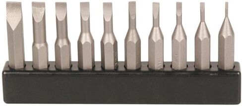 Wiha Micro Bit Replacement Slotted Bit Pack, 10 Piece in Saudi Arabia