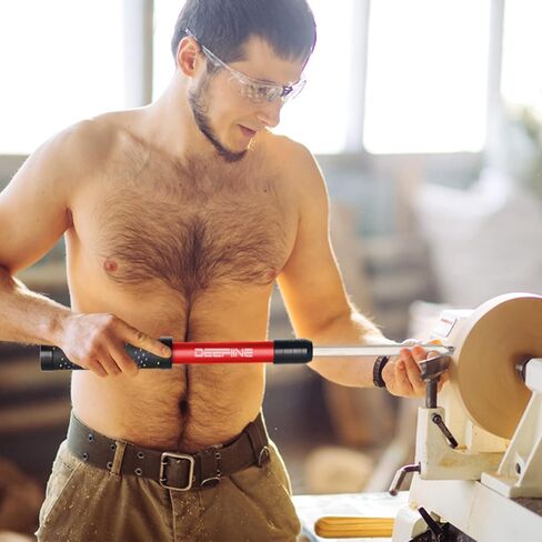 اداة مخرطة من الكربيد من ديفين مقاس 17 انش بفتحة مربعة 10 ملم × 10 ملم بمقبض ناعم 12 ملم قضيب تقطيع دائري (احمر) in Kuwait