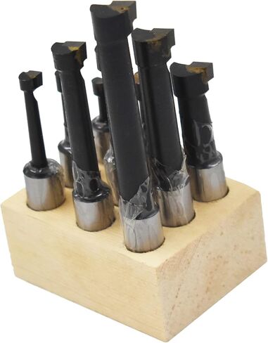 LiGuVCY 1/2 Inch Boring Bar Lathe Tool Carbide Tip for Boring Machine Lathe or Milling Machine 9 Piece in Saudi Arabia