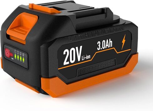 حزمة بطارية gogonova 20 فولت، حزمة بطارية ليثيوم أيون 3.0 أمبير، وقت تشغيل ممتد، أدوات كهربائية لاسلكية متوافقة مع بطارية ليثيوم 20 فولت in Kuwait