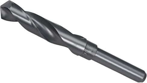 CoCud Reduced Shank Drill Bit, 20.5mm Cutting Edge 1/2" Shank, Nitride Coated High Speed Steel 6542 Twist Drill Bits - (Applications: for Stainless Steel Metal Wood) in Kuwait