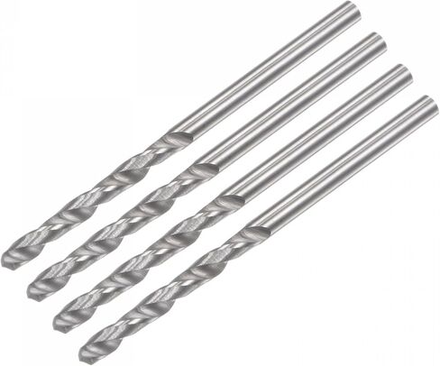 uxcell Solid Carbide Drill Bits, 2.5mm C2/K20 Tungsten Carbide Jobber Drill Bits Straight Shank Drilling Tool for Stainless Steel Aluminum Iron Metal Plastic 4pcs in Saudi Arabia