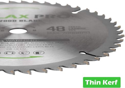 شفرة منشار دائري GALAX PRO مقاس 7 1/4 بوصة (185 مم) 24 سنًا و48 سنًا من كربيد التنجستن شفرة منشار قطع خشبية دائرية مع أربور 5/8 بوصة (16 مم) لقطع الخشب (عبوة من قطعتين) in Kuwait