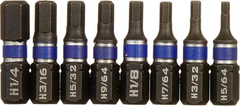 IRWIN Impact Driver Bit Set, Assorted, Hex Head, 1-Inch, 8-Pack (1902388) in Saudi Arabia