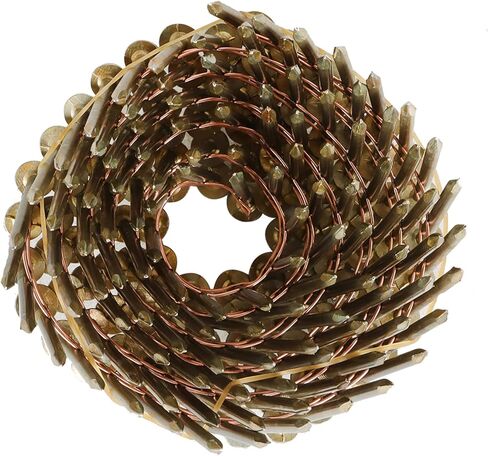 15-Degree Collated Wire Coil 7200 Count Siding Nails 0.12 Inch x 1-3/4 Inch Full Round Head Ring Shank Hot-Dipped Galvanized in Kuwait