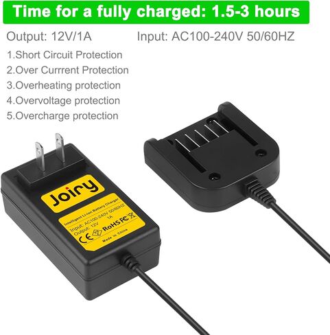 شاحن بطارية Joiry 12 فولت متوافق مع بطاريات ماكيتا BL1041B BL1021B CXT 12 فولت ليثيوم أيون (ليس لبطارية Ni-MH/Ni-Cd) in Saudi Arabia