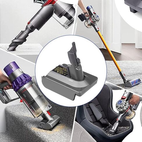 متوافق مع محول بطارية Dyson V7 V8 لبطارية ماكيتا 18 فولت للتحويل إلى أداة مكنسة كهربائية محمولة لاسلكية V7 V8 (محول MT18V V7 V8 فقط) in Kuwait