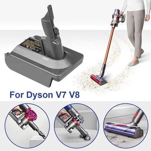 متوافق مع محول بطارية Dyson V7 V8 لبطارية ماكيتا 18 فولت للتحويل إلى أداة مكنسة كهربائية محمولة لاسلكية V7 V8 (محول MT18V V7 V8 فقط) in Kuwait