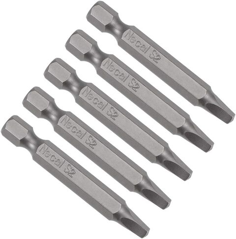 uxcell 5 Pcs SQ1 Magnetic Square Head Screwdriver Bits, 1/4 Inch Hex Shank 2-inch Length S2 Power Tools Square Drive Screwdriver in Saudi Arabia