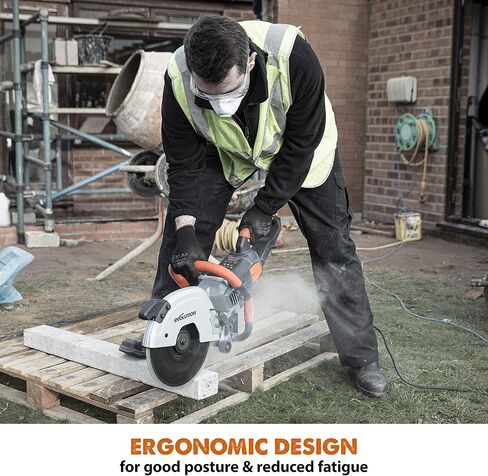 Evolution R300DCT - منشار خرسانة 12 بوصة (المعروف أيضًا باسم منشار دائري، مطحنة زاوية، منشار قطع، منشار قطع، منشار تجريبي، قاطع قرص، قاطع طاقة) - محرك 15 أمبير، بدون غاز - قطع 4-1/2 بوصة in Kuwait