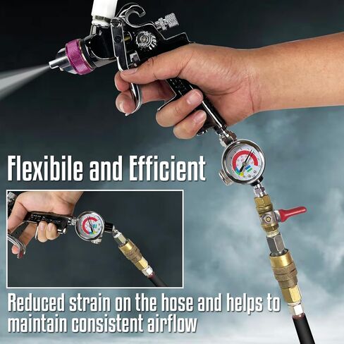 منظم ضغط الهواء AR-07، 1/4 NPT، مع مقياس وموصل دوار للتحكم الأمثل في تدفق الهواء in Kuwait