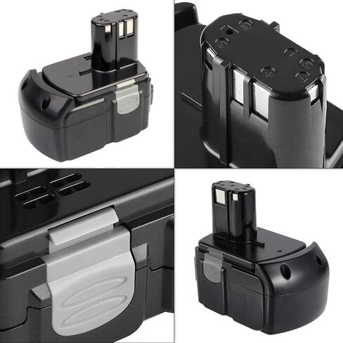 Futurebatt [2Pack] 18V 6.0Ah! High-Output Battery for Hitachi Power Tools BCL1815 BCL1820 BCL1825 BCL1830 BCL1840 EBM1830 327730 327731 Li-ion 18-Volt Battery in Saudi Arabia