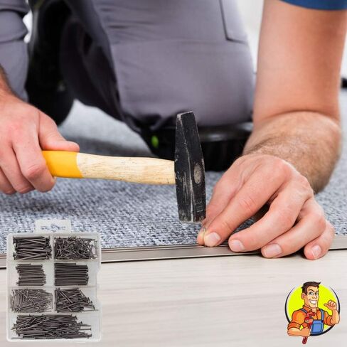 مجموعة مسامير متنوعة من الاجهزة، تتضمن مسامير معلقة لاطار الصور، لمسة نهائية وسلك، وبراد، والاستخدام الشائع. تأتي هذه المجموعة في صندوق بلاستيكي منظم وتحتوي على 550 مسمار متين وشديد التحمل. in Kuwait