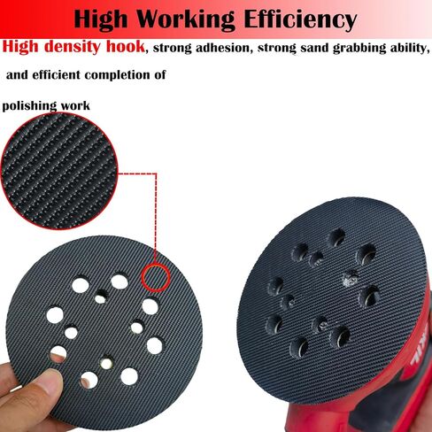 5 Inch 8 Hole Replacement Sander Pad for WORKPRO Random Orbit Sander - 5" Hook and Loop Sanding Pad in Saudi Arabia