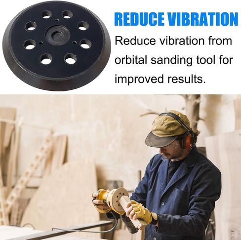 5 Inch 8 Hole Replacement Sander Pad for WORKPRO Random Orbit Sander - 5" Hook and Loop Sanding Pad in Saudi Arabia