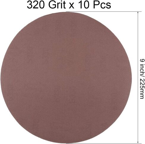 uxcell 9 Inch Sanding Disc 320 Grits Flocking Sandpaper for Sander 10 Pcs in Kuwait