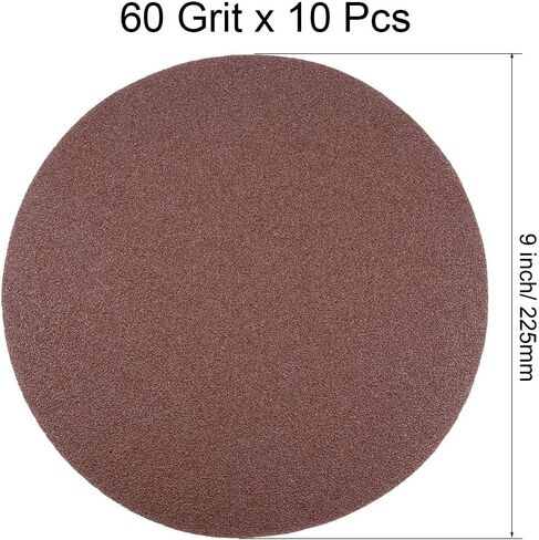 uxcell 9 Inch Sanding Disc 320 Grits Flocking Sandpaper for Sander 10 Pcs in Kuwait