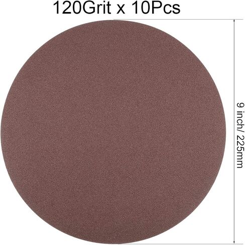 uxcell 9 Inch Sanding Disc 320 Grits Flocking Sandpaper for Sander 10 Pcs in Kuwait