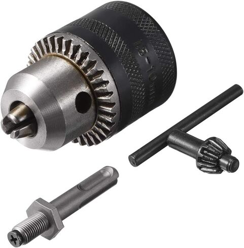 uxcell Drill Chucks, 3/8-24UNF Threaded 1.5-10mm Capacity SDS Shank with Chuck Key for Electric Impact Corded Cordless Drill in Saudi Arabia