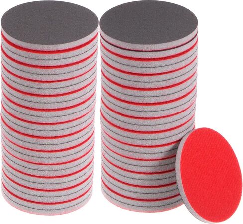 uxcell 50pcs 3000 Grit Sanding Sponge 3 Inch Hook and Loop Sponge Sanding Disc Wet/Dry for Car Wood Drywall Metal in Kuwait