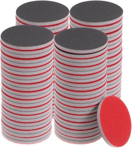 uxcell 50pcs 3000 Grit Sanding Sponge 3 Inch Hook and Loop Sponge Sanding Disc Wet/Dry for Car Wood Drywall Metal in Kuwait
