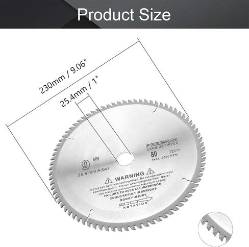 Utoolmart Circular Saw Blade, 4" Carbide Tipped Slitting Saw, 40T Saw Blade | 20mm Arbor, For use on Miter Saws, Circular Saws, Table Saws, Hand Saws, Chop Saws in Wood, Plastic, Composite Materials in Saudi Arabia