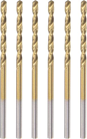 uxcell High Speed Steel Straight Shank Twist Drill Bit Fully Ground Titanium Coated 2.3mm Drilling Dia 6 Pcs in Saudi Arabia