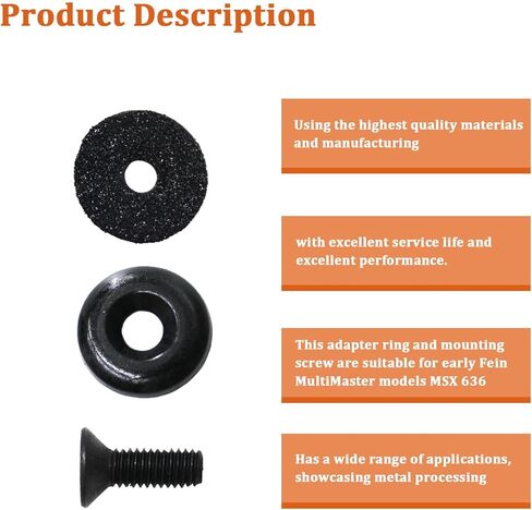 مجموعة أدوات مرفق متأرجحة لمحول MultiMaster 35222927050 لـ Fein MSX 636 وMSX 636-1 وMSXE 636 II - حامل StarLock in Kuwait