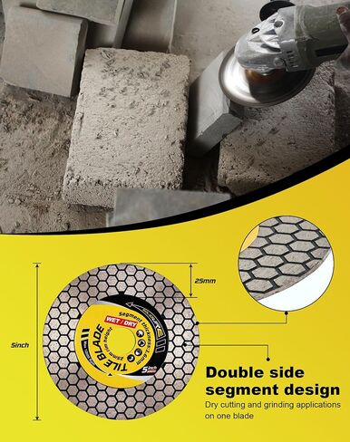 Tile Blade 4.5“ Porcelain Blade with Removable 5/8"-11 Flange Cutting and Grinding for Granite Marble Porcelain Tiles in Saudi Arabia