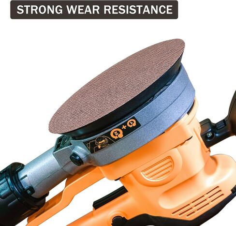 أقراص صنفرة مقاس 5 بوصات 80 120 180 240 320 من ورق الصنفرة الكاشطة بخطاف وحلقة متنوعة، قرص صنفرة شبكي مضاد للحجب يدوم طويلاً، 50 عبوة in Kuwait