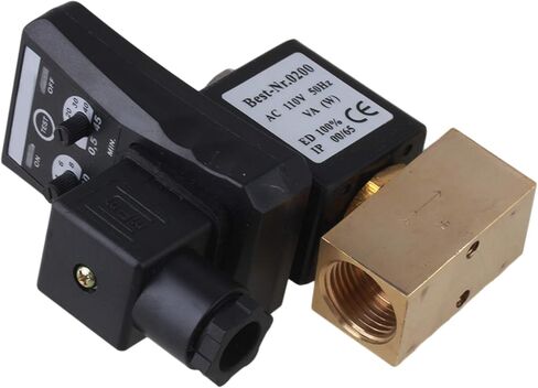 CNBTR Automatic Timed Water Trank Direct-acting Drain Valve Electronic Timed Air Compressor Forging Brass 1/2" Hole Diameter AC110V Drain Valve in Saudi Arabia
