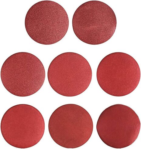 CBTONE 40 قطعة 9 بوصة NO-Hole قرص صنفرة من أكسيد الألومنيوم ، ورق الصنفرة بخطاف & حلقة (5 لكل من 60 80 100 120 180 240 400 800) in Kuwait