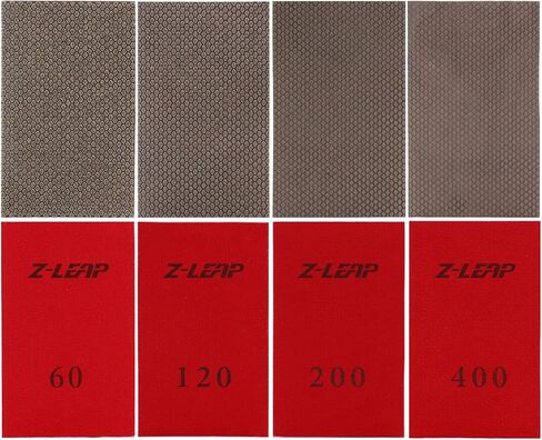 مجموعة ورق الصنفرة اليدوية من ورق الصنفرة الماسي من Z-LEAP للجرانيت والخرسانة والرخام الزجاجي in Kuwait