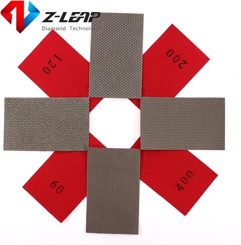 مجموعة ورق الصنفرة اليدوية من ورق الصنفرة الماسي من Z-LEAP للجرانيت والخرسانة والرخام الزجاجي in Kuwait