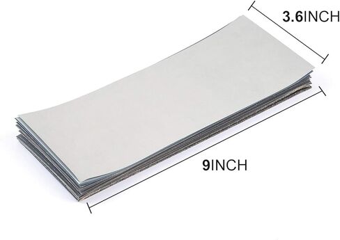 Luckyway 36 ورقة، 9 × 3.6 بوصة، 120 إلى 5000 ورق صنفرة متنوع لتشطيب الأثاث الخشبي، الصنفرة المعدنية وتلميع السيارات، الصنفرة الجافة أو الرطبة in Kuwait