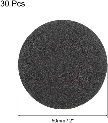 uxcell 2 Inch Wet Dry Sanding Discs 150 Grit Hook and Loop Sanding Disc Silicon Carbide Sandpaper 30pcs in Saudi Arabia