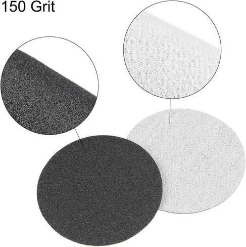 uxcell 2 Inch Wet Dry Sanding Discs 150 Grit Hook and Loop Sanding Disc Silicon Carbide Sandpaper 30pcs in Saudi Arabia