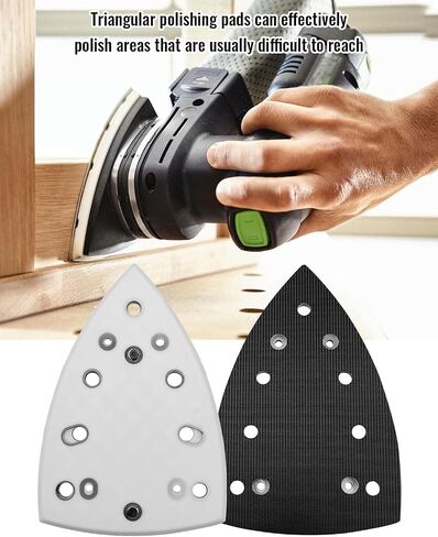 DTS400 DS400 Sanding Pad Fit for Festool DTS400 DS400 Random Orbit Sanders, Upgraded Triangular Sanding Pad Compatible with Festool STF-Delta-100X150-DTS400/DS400, StickFix Rep Sanding Pad in Saudi Arabia