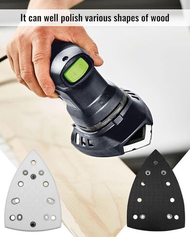 DTS400 DS400 Sanding Pad Fit for Festool DTS400 DS400 Random Orbit Sanders, Upgraded Triangular Sanding Pad Compatible with Festool STF-Delta-100X150-DTS400/DS400, StickFix Rep Sanding Pad in Saudi Arabia