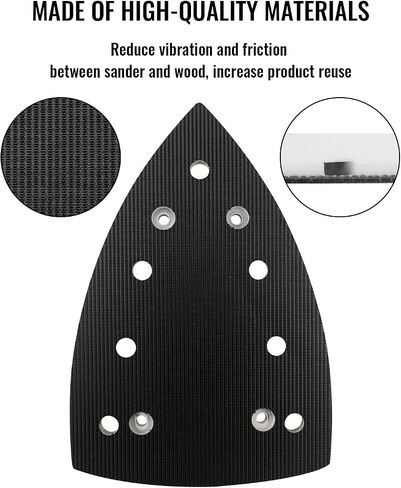 DTS400 DS400 Sanding Pad Fit for Festool DTS400 DS400 Random Orbit Sanders, Upgraded Triangular Sanding Pad Compatible with Festool STF-Delta-100X150-DTS400/DS400, StickFix Rep Sanding Pad in Saudi Arabia