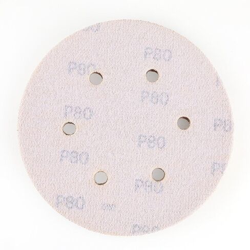 LotFancy 6 Inch 6 Hole Sanding Discs, 100PCS 60 80 120 150 220 Grit Sandpaper Assortment - Random Orbital Sander Pad, Hook and Loop Sand Paper in Kuwait